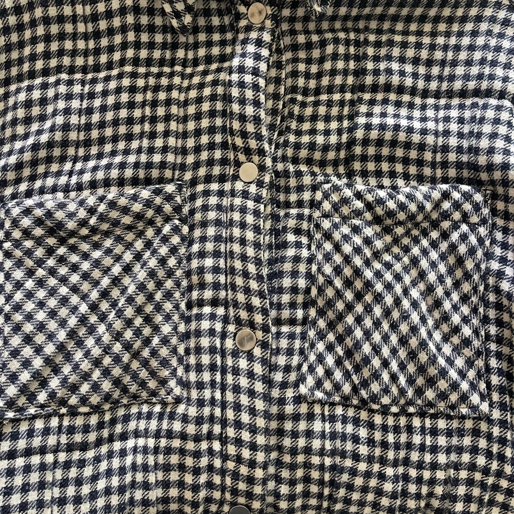 Houndstooth Quilted Shirt Jacket - Picture 5 of 9